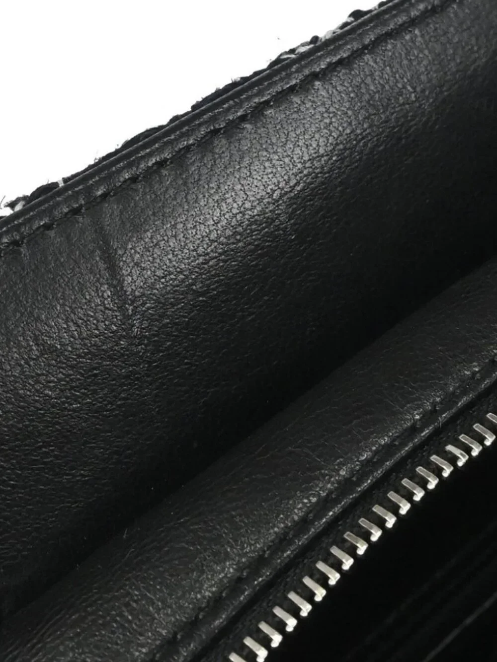Chanel Black Tweed Acrylic Chain Tote Shoulder Bag